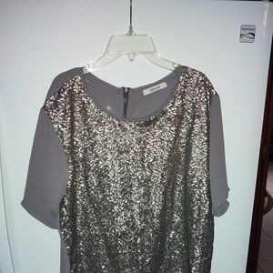 Style Tree size L Silver Blouse